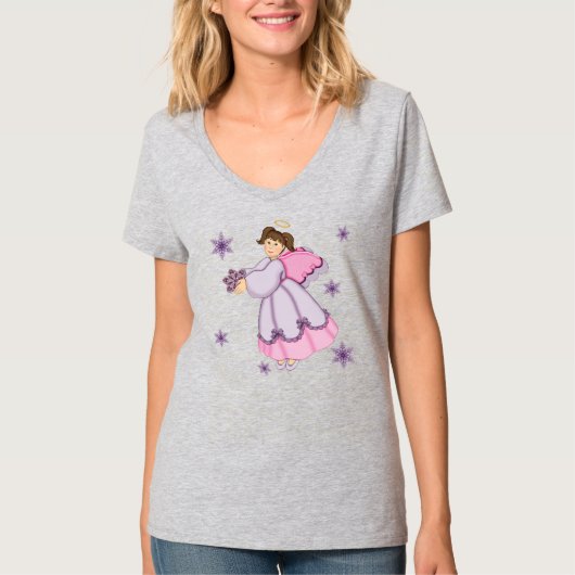 Snowflake Angel T-shirt (Voorkant)