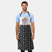 Snowflake Apron Schort (Gedragen)