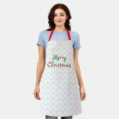 Snowflake apron voor prettige kerst schort (Gedragen)