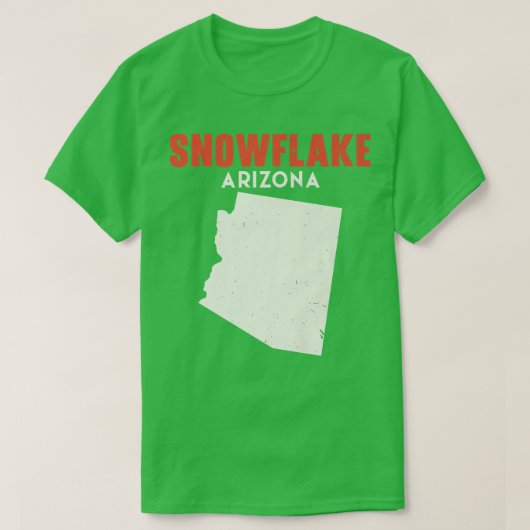 Snowflake Arizona USA Travel Arizoni T-shirt (Design voorkant)