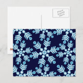 Snowflake Art Deco Patroon Briefkaart (Voorkant / Achterkant)