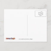 Snowflake Art Deco Patroon Briefkaart (Achterkant)