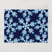 Snowflake Art Deco Patroon Briefkaart (Voorkant)