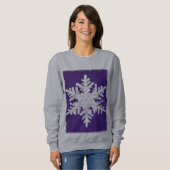 Snowflake Art Winter Holiday Sweatshirt (Voorkant volledig)