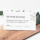 Snowflake Baby Het is koud buiten de luierspoelbed Informatiekaartje