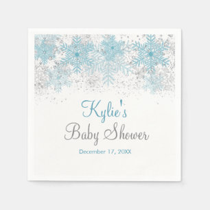 Snowflake Baby Het is koud buiten Napkins Servet