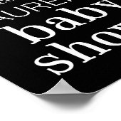 Snowflake Baby shower Aangepast welkomstteken Poster (Hoek)