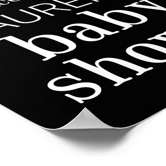 Snowflake Baby shower Aangepast welkomstteken Poster (Hoek)