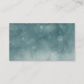 Snowflake Baby shower Boeken voor Baby Informatiekaartje (Achterkant)