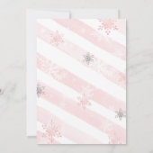 Snowflake Baby shower Invitation Thema A ietwat Kaart (Achterkant)