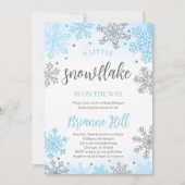 Snowflake Baby shower Kaart (Voorkant)