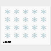 Snowflake Baby shower Snowflake Envelope Sticker (Vel)