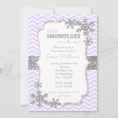 Snowflake Baby Shower-uitvindingen Kaart (Voorkant)