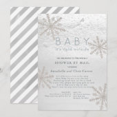 Snowflake Baby zijn koude buitendouche per post Kaart (Voorkant / Achterkant)