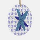 Snowflake Baby's eerste Kerstmis Keramisch Ornament (Rechts)
