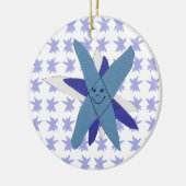 Snowflake Baby's eerste Kerstmis Keramisch Ornament (Links)