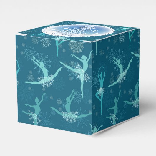 Snowflake Ballet Favor Box Bedankdoosjes (Voorkant Zijde)