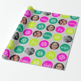 Snowflake Bauble: kerstfoto Cadeaupapier