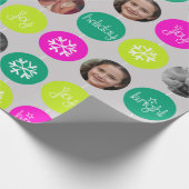 Snowflake Bauble: kerstfoto Cadeaupapier (Hoek)