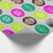 Snowflake Bauble: kerstfoto Cadeaupapier (Hoek)