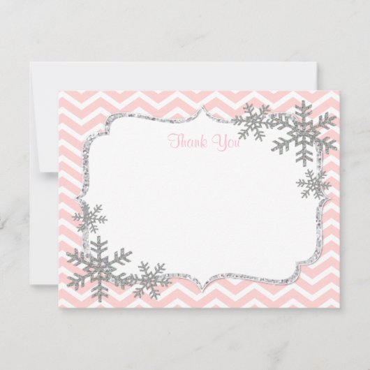 Snowflake Bedankt voor je kaarten (Voorkant)