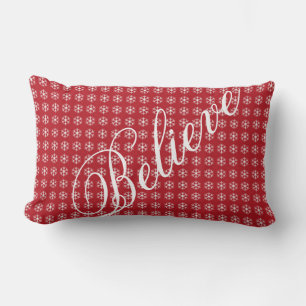 Snowflake Believe Holiday Kussen