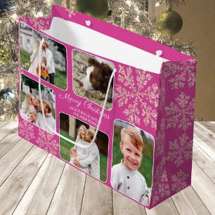 Snowflake Berry Bling 5 Fotocollage Kerstmis Groot Cadeauzakje