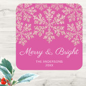 Snowflake Berry Bling Chic Elegant Vakantie Feest Kartonnen Onderzetters