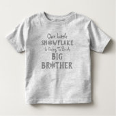 Snowflake Big Brother Toddler T-shirt (Voorkant)
