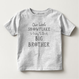 Snowflake Big Brother Toddler T-shirt