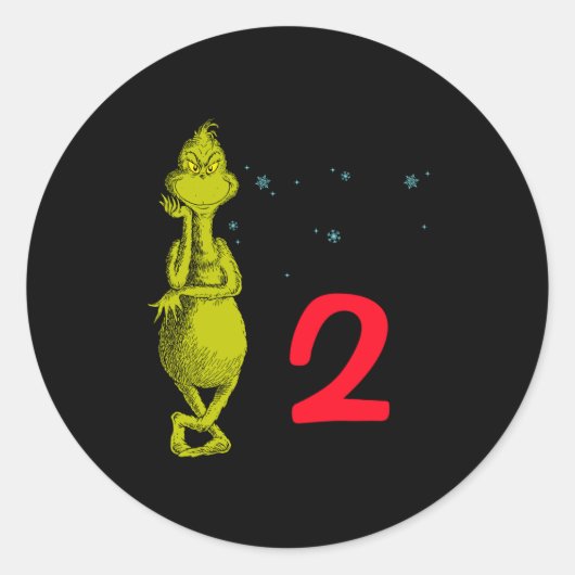 Snowflake Birthday Baby  Ronde Sticker (Voorkant)