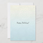 Snowflake blaasjes kerstkaart kaart (Achterkant)