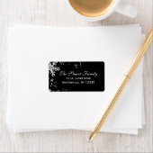 Snowflake Blackout-adreslabel Etiket (Insitu)