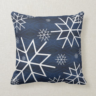 Snowflake Blauw &witte kerst decoratief Kussen