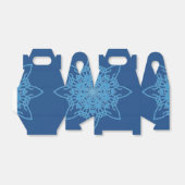 Snowflake Blue Bedankdoosjes (Uitgevouwen)