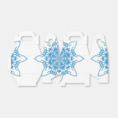 Snowflake Blue Bedankdoosjes (Uitgevouwen)