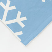 Snowflake Blue Fleece Blanket (Hoek)