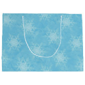 Snowflake Blue Groot Cadeauzakje (Achterkant)