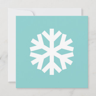 Snowflake blue kaart