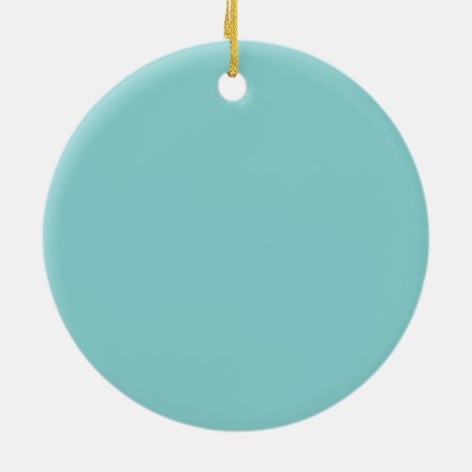 Snowflake blue keramisch ornament (Achterkant)