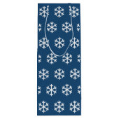 Snowflake Blue Kerstwijn Gift Bag Wijn Cadeautas (Achterkant)