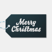 Snowflake Blue met kerst Cadeaulabel (Achterkant Horizontaal)