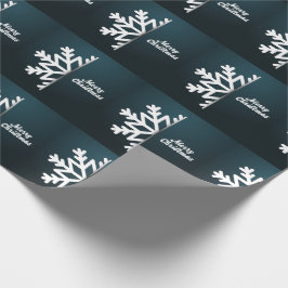 Snowflake Blue met kerst Cadeaupapier