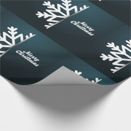 Snowflake Blue met kerst Cadeaupapier