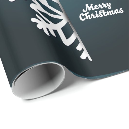 Snowflake Blue met kerst Cadeaupapier (Rol Hoek)