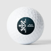 Snowflake Blue met kerst Golfballen (Voorkant)
