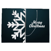 Snowflake Blue met kerst Groot Cadeauzakje (Achterkant)