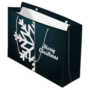 Snowflake Blue met kerst Groot Cadeauzakje