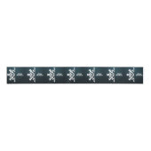 Snowflake Blue met kerst Grosgrain Lint (Voorkant)