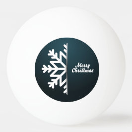 Snowflake Blue met kerst Pingpongbal